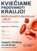 Kviečiame padovanoti kraujo!