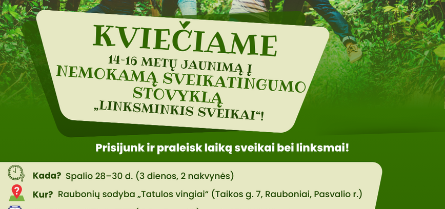 Sveikatingumo stovykla jaunimui