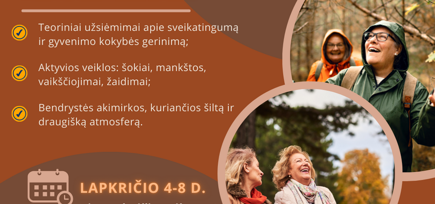 Sveikatos stiprinimo stovykla senjorams