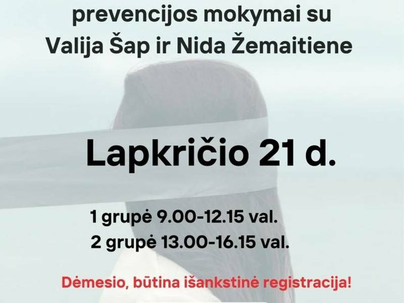 Baziniai savižudybių prevencijos mokymai