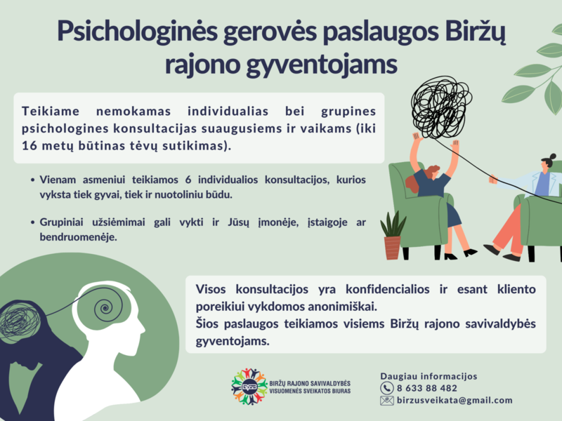 Psichologinės gerovės paslaugos