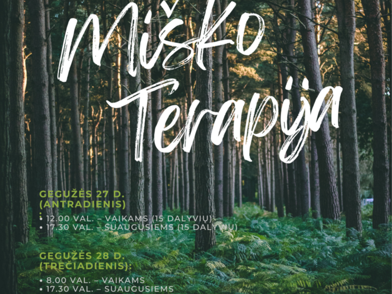 Miško terapija Vabalninko miesto parke