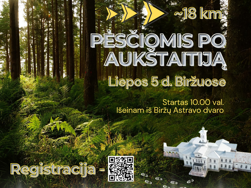 Pėsčiomis po Aukštaitiją Biržuose